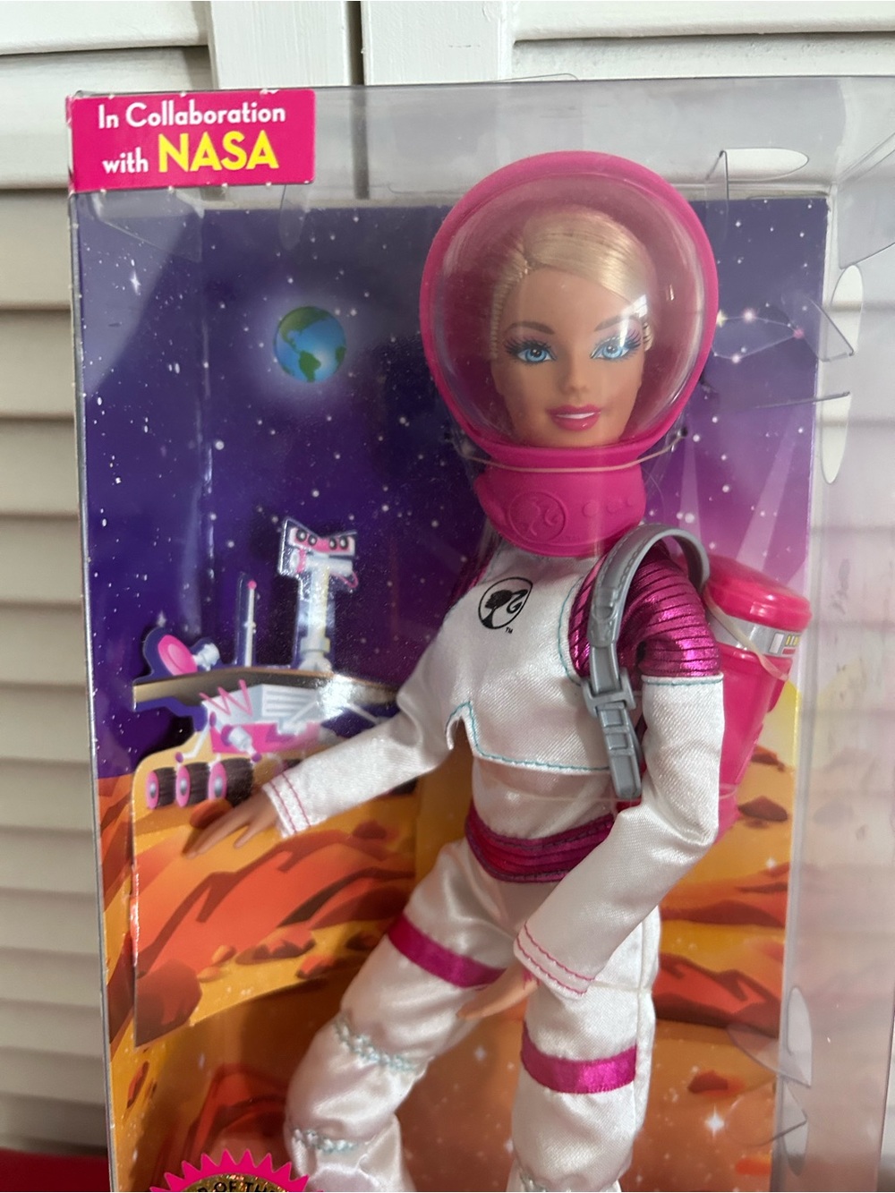 Barbie Pink and White NASA Astronaut Doll
